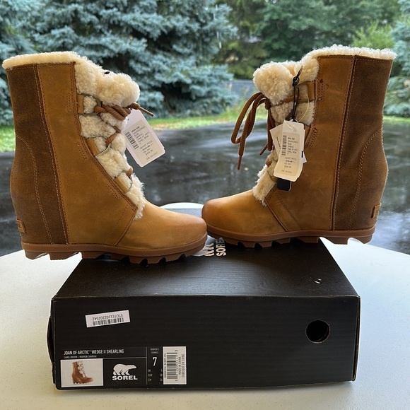 Sorrel Joan of Arctic Wedge II Shearling Size 7 - Picture 7 of 8